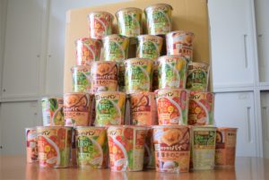 磐田ポッカ食品様よりカップスープ200食寄贈いただきました